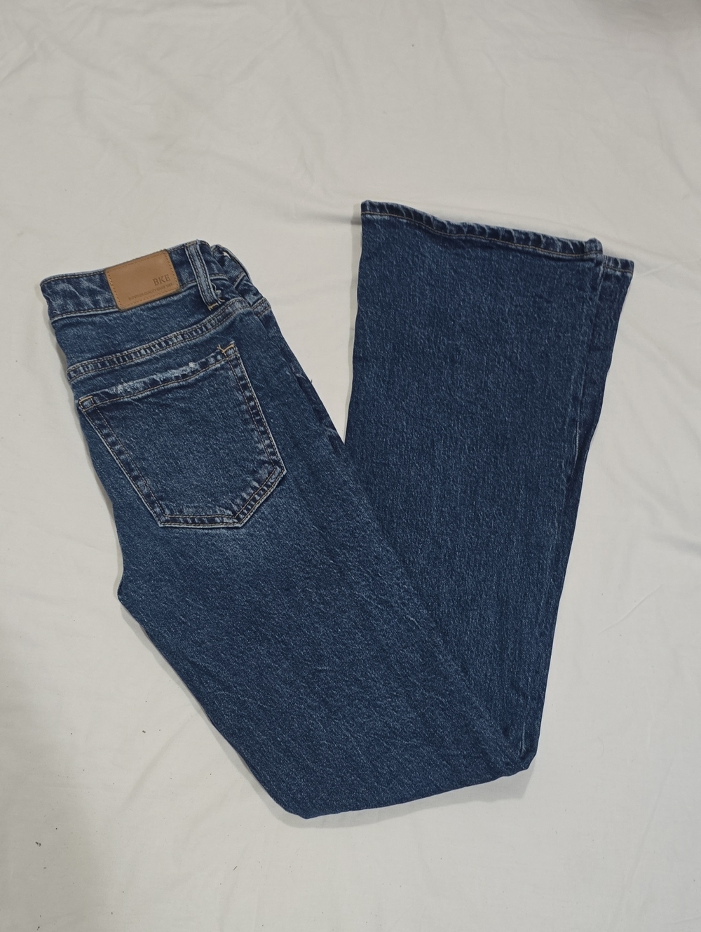 BKE Women's Dark Blue Bootcut Jeans